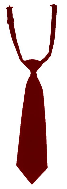 Pre-Tied Neck Tie - Burgundy