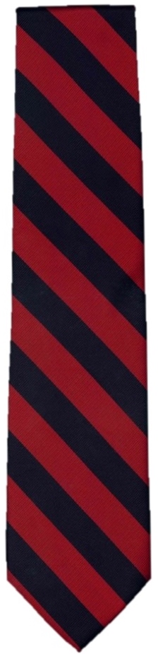Neck Tie - Navy and Red Stripes