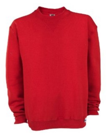 Russell Athletic Sweatshirt - Crew Neck Pullover - Red