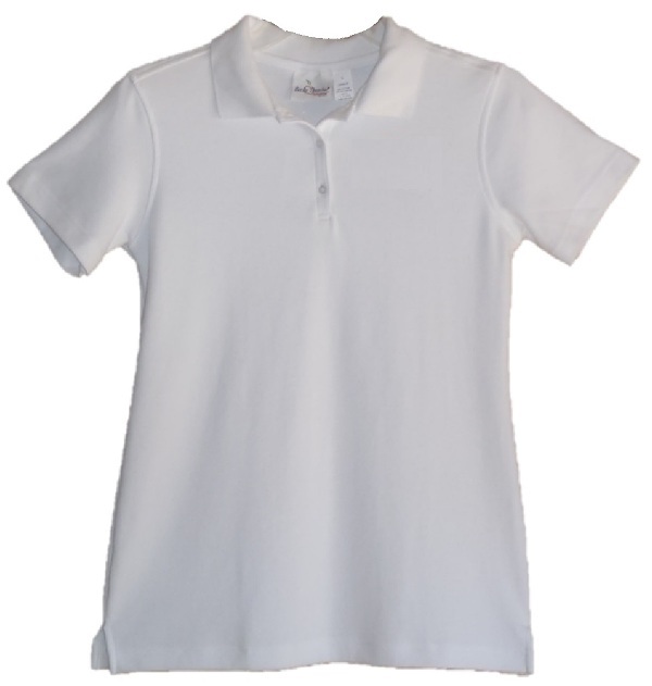 Stella Maris Academy - Girls Fitted Interlock Knit Polo Shirt - Short Sleeve