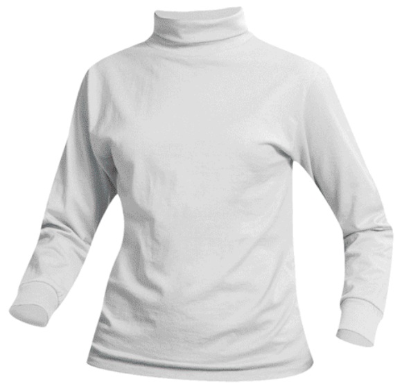 Unisex Knit Turtleneck - White