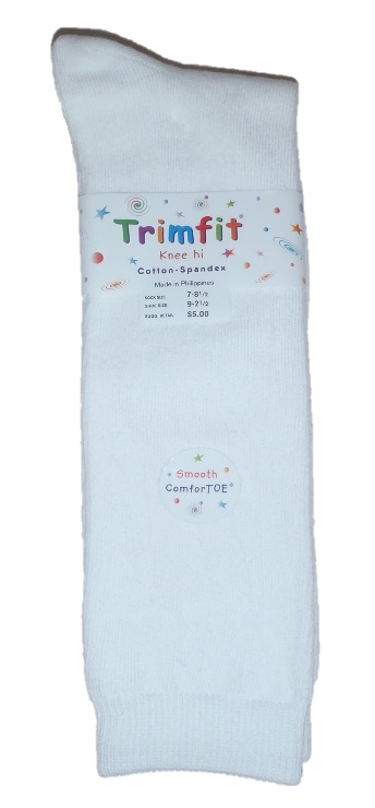 Trimfit - Girls Knee High Socks - White