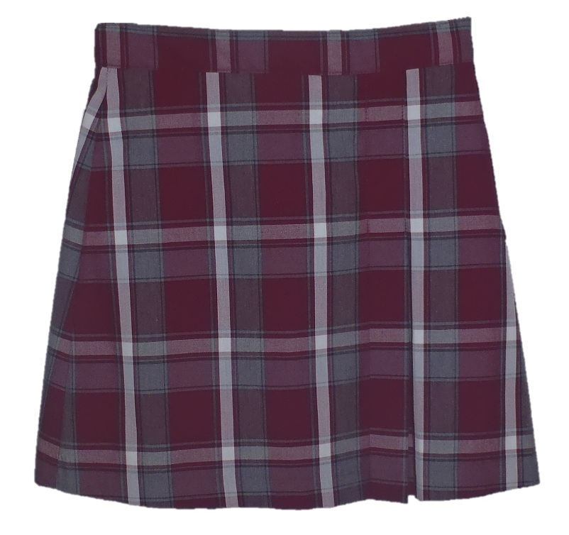 #1579 Skort with 2 Pleats - Front & Back - Plaid #54
