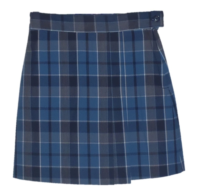 #1579 Skort with 2 Pleats - Front & Back - Plaid #59