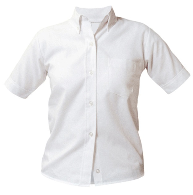 Agape Christi Academy - Girls Oxford Dress Shirt - Short Sleeve