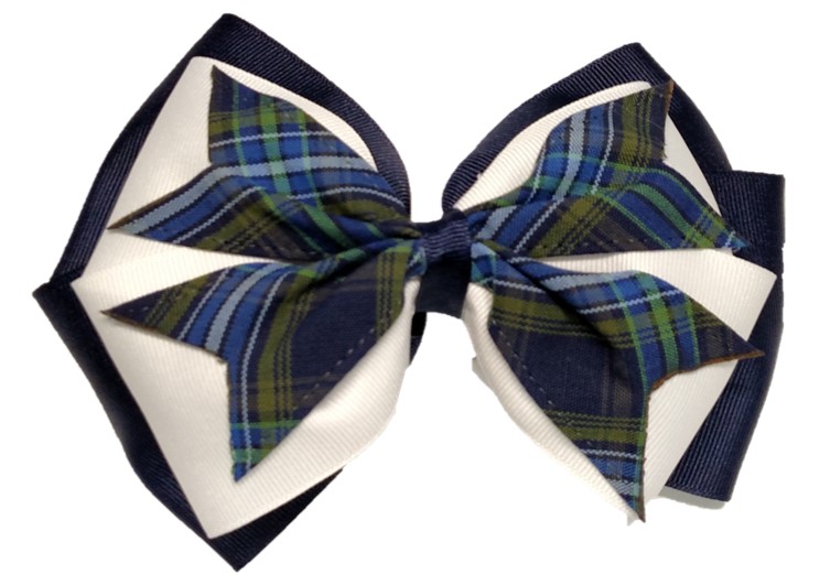 Hair Bow - Extra Large - Plaid #27