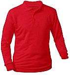 Hope Academy - Unisex Smooth Interlock Knit Polo Shirt - Long Sleeve