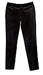 Girls Mid-Rise Slender Fit Flat Front Pants with Stretch #2526 - Black