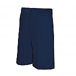 Boys Relaxed Fit Twill Shorts - Flat Front - #7099/7031 - Navy Blue