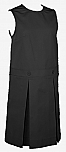 Drop Waist Jumper - Kick Pleats - Poly/Cotton - Black