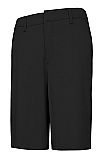 Girls Modern Fit Flat Front Shorts with Stretch - A+ 7904/7910 - Black