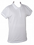 Schaeffer Academy - Girls Fitted Mesh Knit Polo Shirt - Short Sleeve