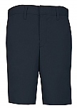 Boys Modern Fit Twill Shorts - Flat Front - #7897/7898 - Navy Blue
