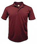 St. Hubert School - Unisex Performance Knit Polo Shirt - Moisture Wicking - 100% Polyester - Short Sleeve