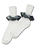 Girls Ruffle Socks - Plaid #55