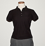Frassati Catholic Academy - Girls Fitted Mesh Knit Polo Shirt - Short Sleeve