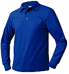 Stella Maris Academy - Unisex Mesh Knit Polo Shirt - Long Sleeve