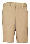 Boys Modern Fit Twill Shorts - Flat Front - #7897/7898 - Khaki