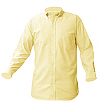 Boys Oxford Dress Shirt - Long Sleeve - Yellow