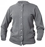 Aspen Academy - Girls Crewneck Cardigan Sweater