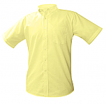 Boys Oxford Dress Shirt - Short Sleeve - Yellow