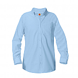 A+ Women's Oxford Dress Shirt - Long Sleeve - #9506 - Light Blue
