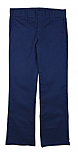Girls Mid-Rise Slim Fit, Straight Leg Flat Front Pants with Stretch #2527 - Navy Blue
