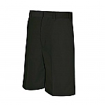 Boys Relaxed Fit Twill Shorts - Flat Front - #7099/7031 - Black