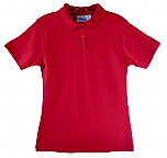 St. Elizabeth Ann Seton School - Girls Fitted Interlock Knit Polo Shirt - Short Sleeve