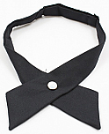 Girls Crossover Neck Tie - Navy Blue