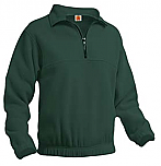 St. Luke the Evangelist - Unisex 1/2 Zip Microfleece Pullover Jacket - A+ #6235