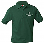 St. Croix Catholic School - Unisex Interlock Knit Polo Shirt - Short Sleeve
