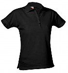 Frassati Catholic Academy - Girls Fitted Mesh Knit Polo Shirt - Short Sleeve