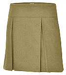 A+ #1106 - Hipster Skort - Kick Pleats - Khaki